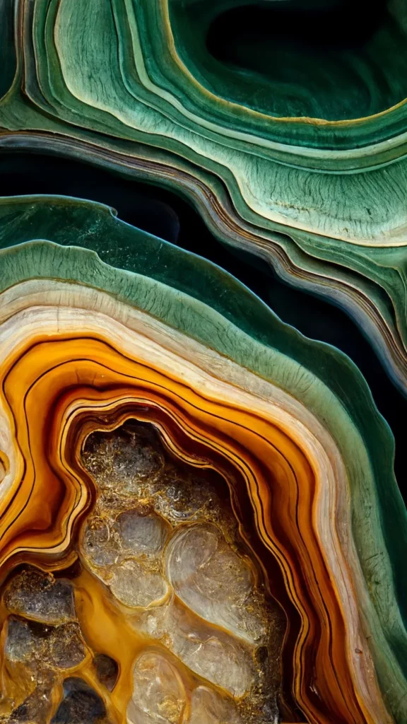 Du marbre terracota et vert d'eau